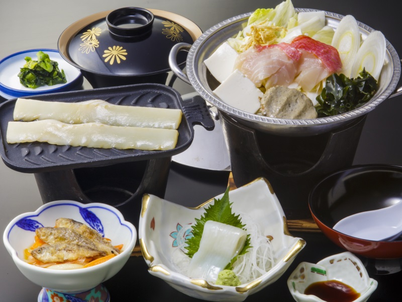 伊豆の漁師鍋定食1,500円の写真