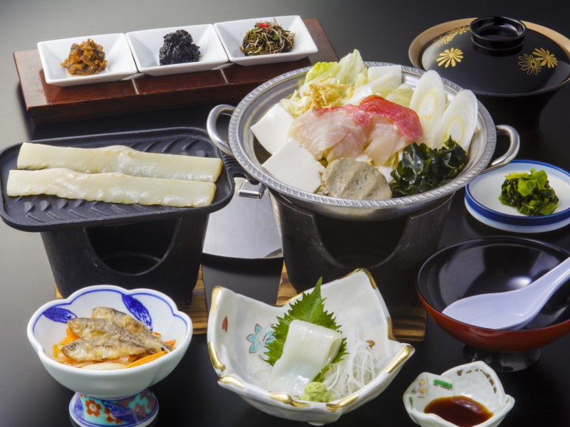 伊豆の漁師鍋定食1,800円の写真