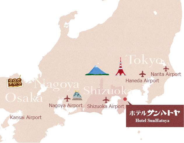 Hotel Sun Hatoya Map