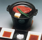 牛フィレ肉の陶板焼きの写真